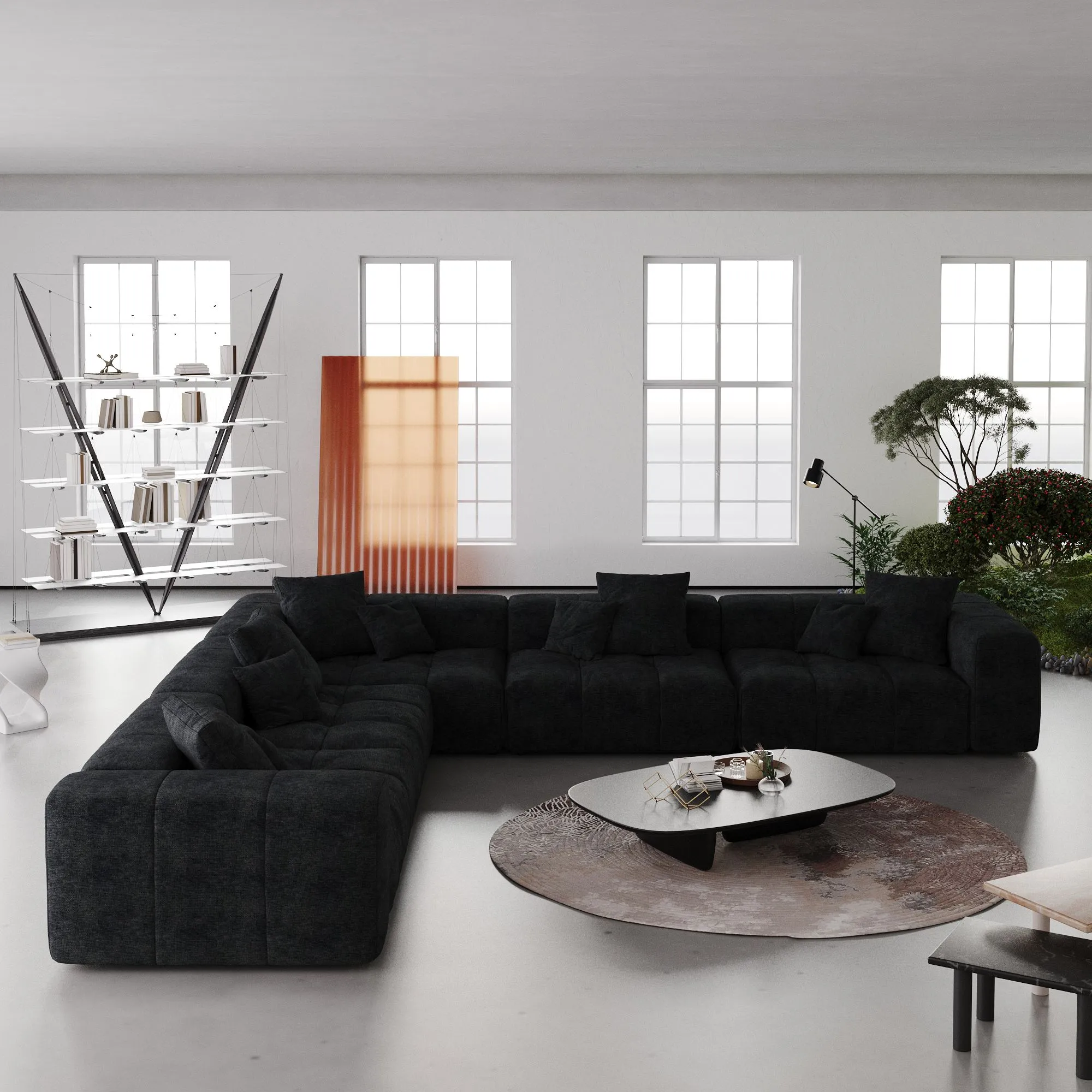 http://127%20Black%20Pixel%20Sectional%20Sofas%205%20Seater%20V%20Shaped%2002