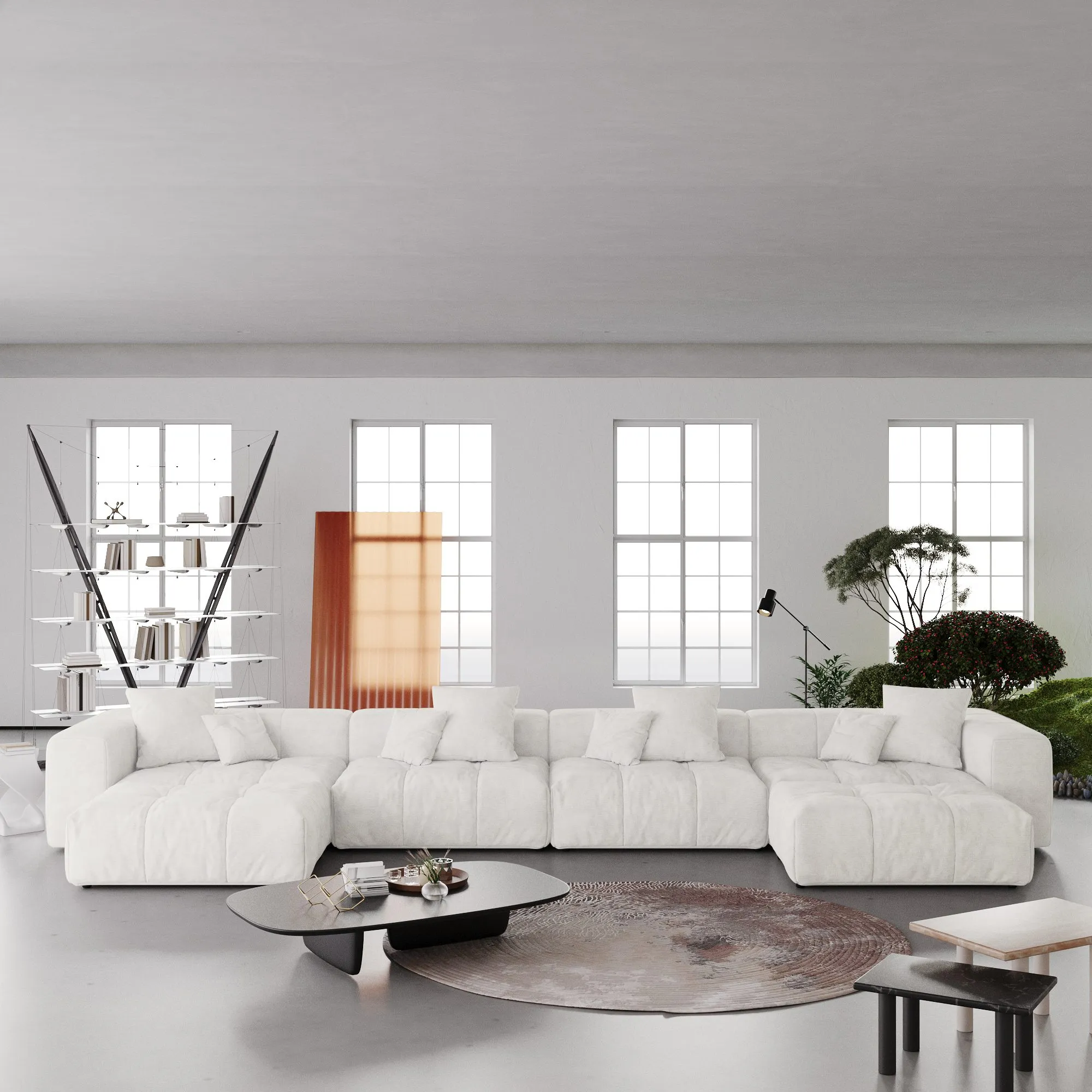 http://127%20White%20Sofa%20Pixel%20Sectional%204%20Seater%20With%202%20Ottomans%20U%20Shaped%2001
