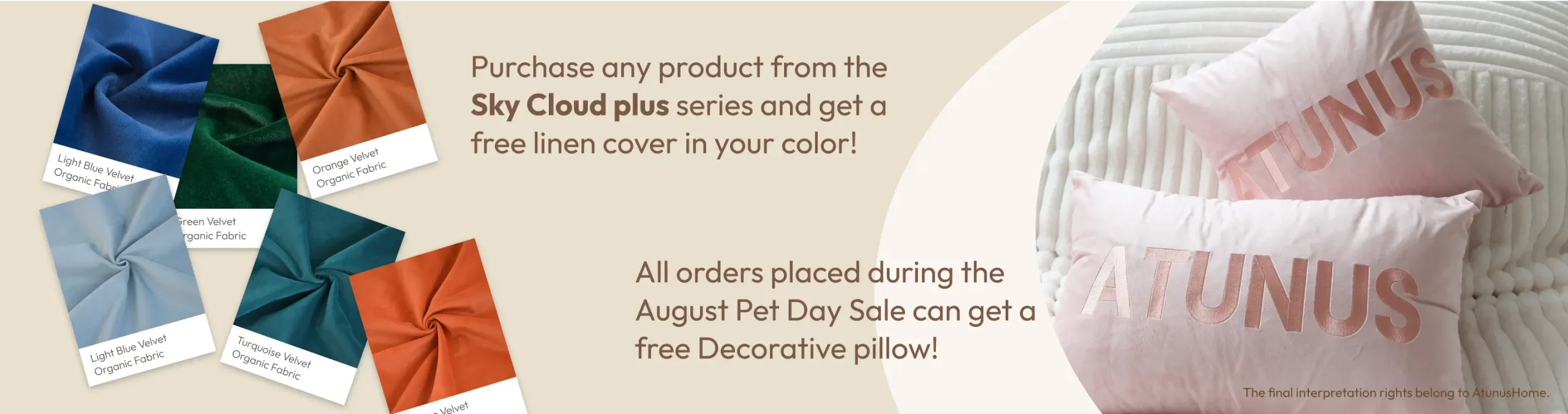 August Pet Day • Sofa Carnival Throw Pillow