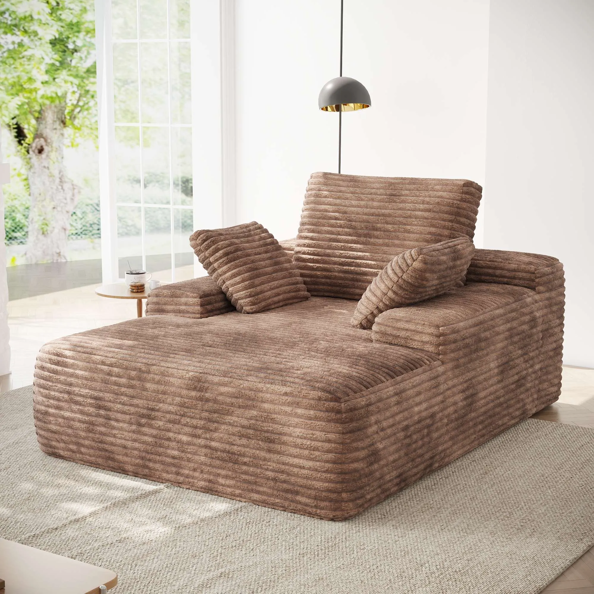 http://Boneless%20Couch%20Accent%20Chair%20Brown%20Sofa%20Chaise%20138%20(1)