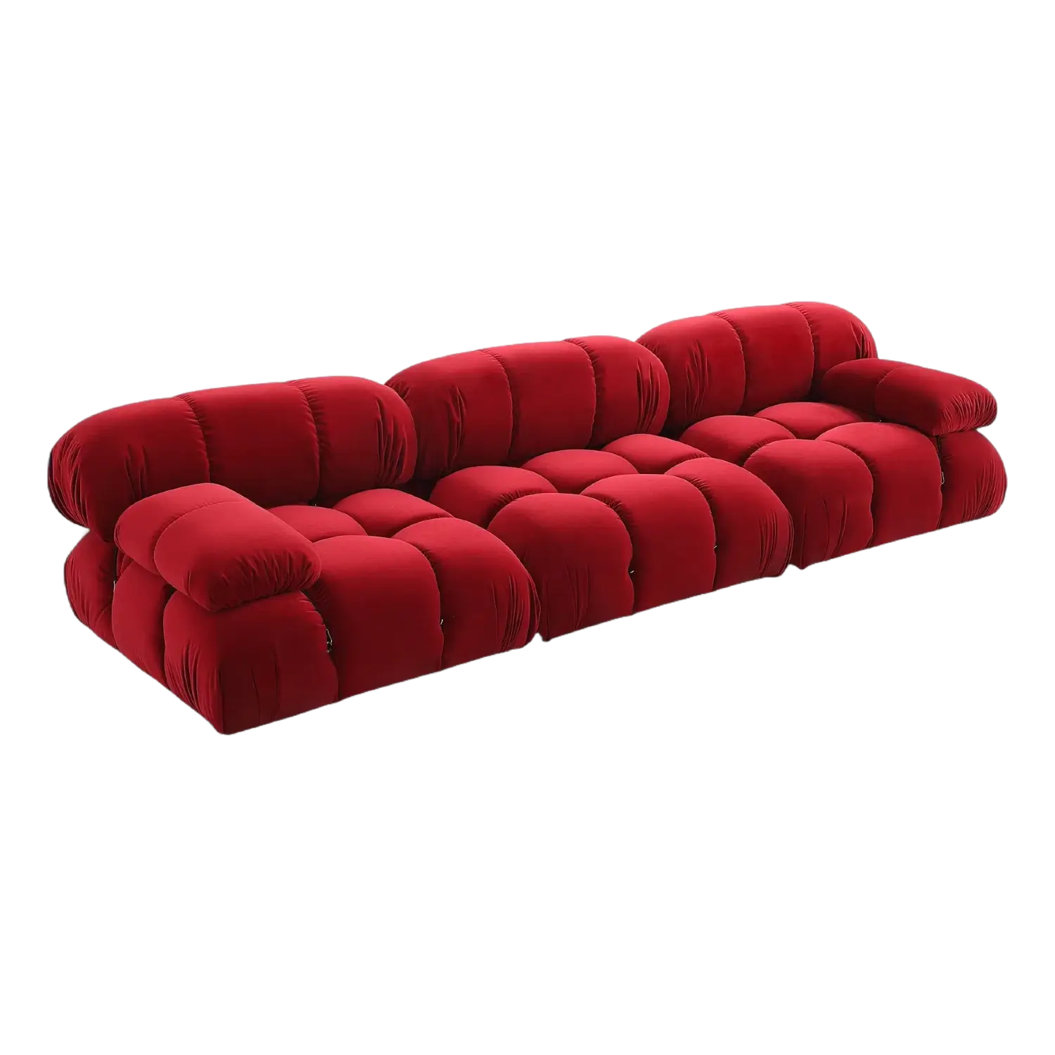 Camaleonda Sofa Dark Red Velvet