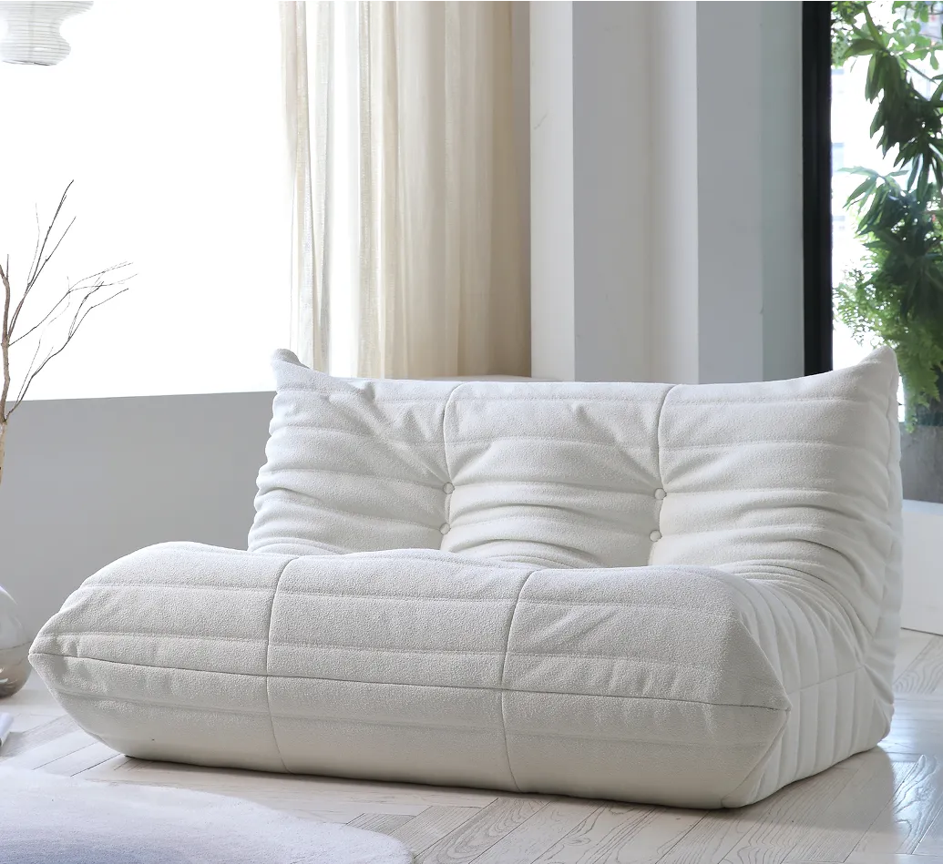 Comfort Relaxation 60 Inch Teddy Velvet Sofa Sets 2 Seaters