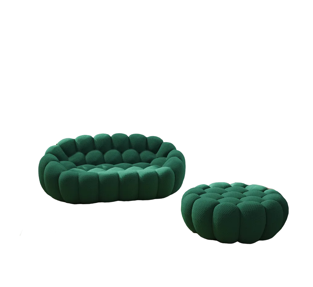 Compact Comfort 3d Knitted Sofa Sets 3 Seaters