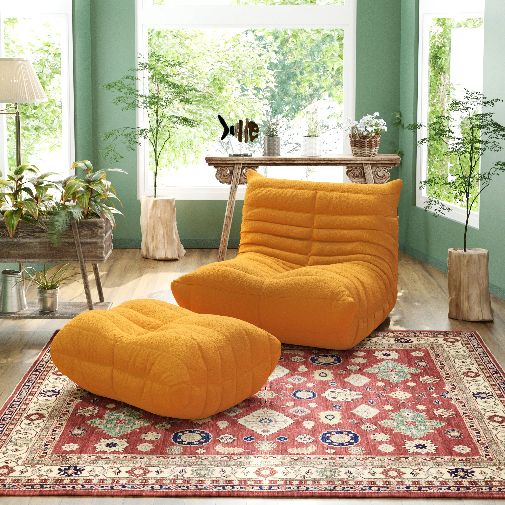 Cozy Comfort 34-Inch Teddy Velvet Sofa Sets 2-Seaters