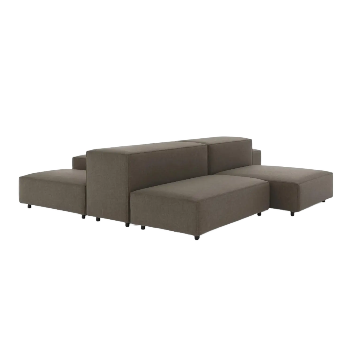 Extrasoft Modular Sofa Grey Brushed Linen