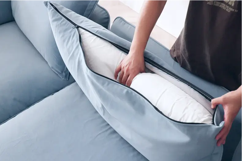 Sky Cloud Plus Velvet Sectional Sofa Removable Covers Feature