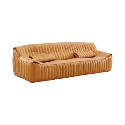 Sandra Sofa Caramel Genuine Leather 2