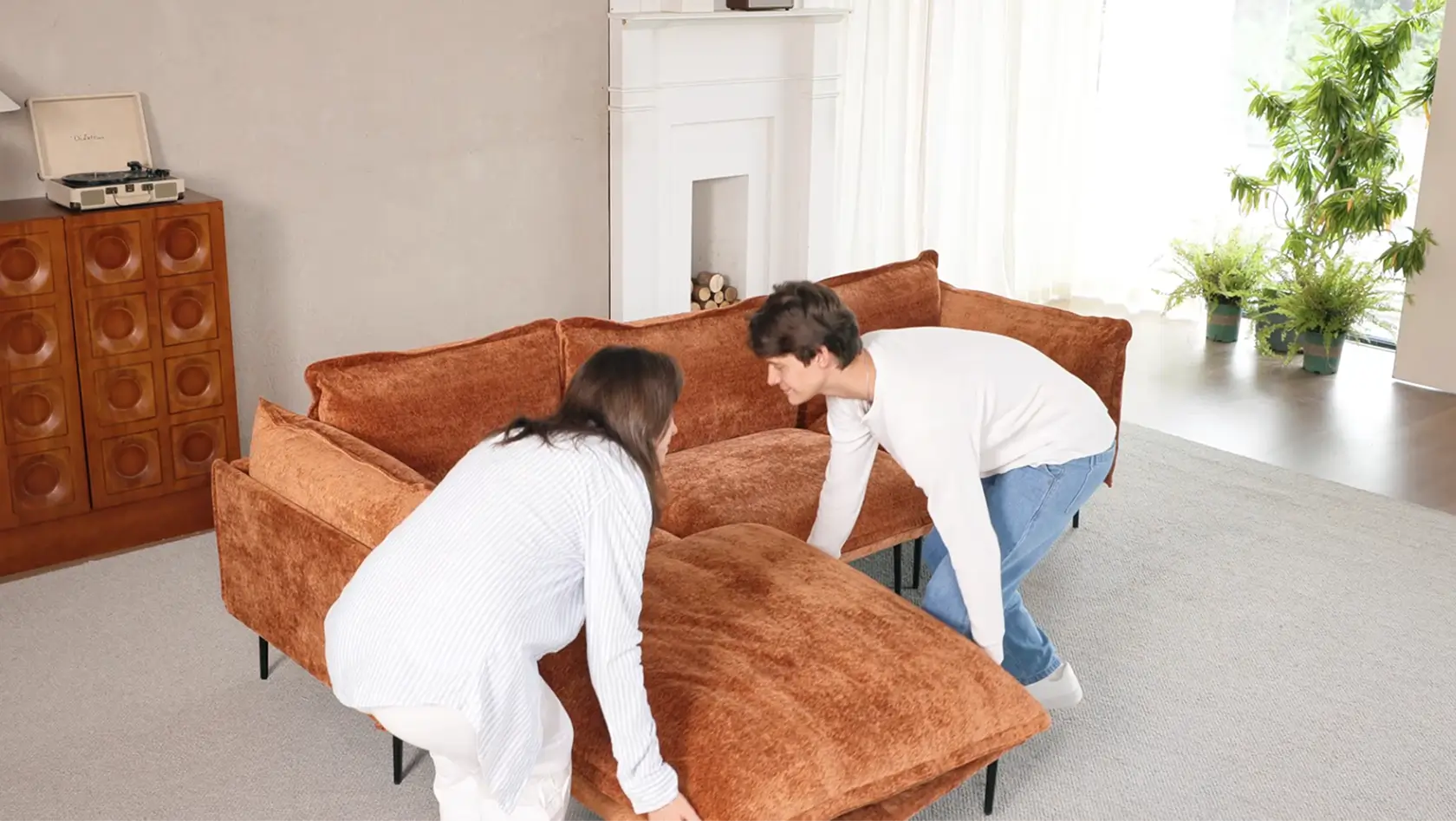 Sky Modular Track Arm Sectional Cloud Sofa video preview