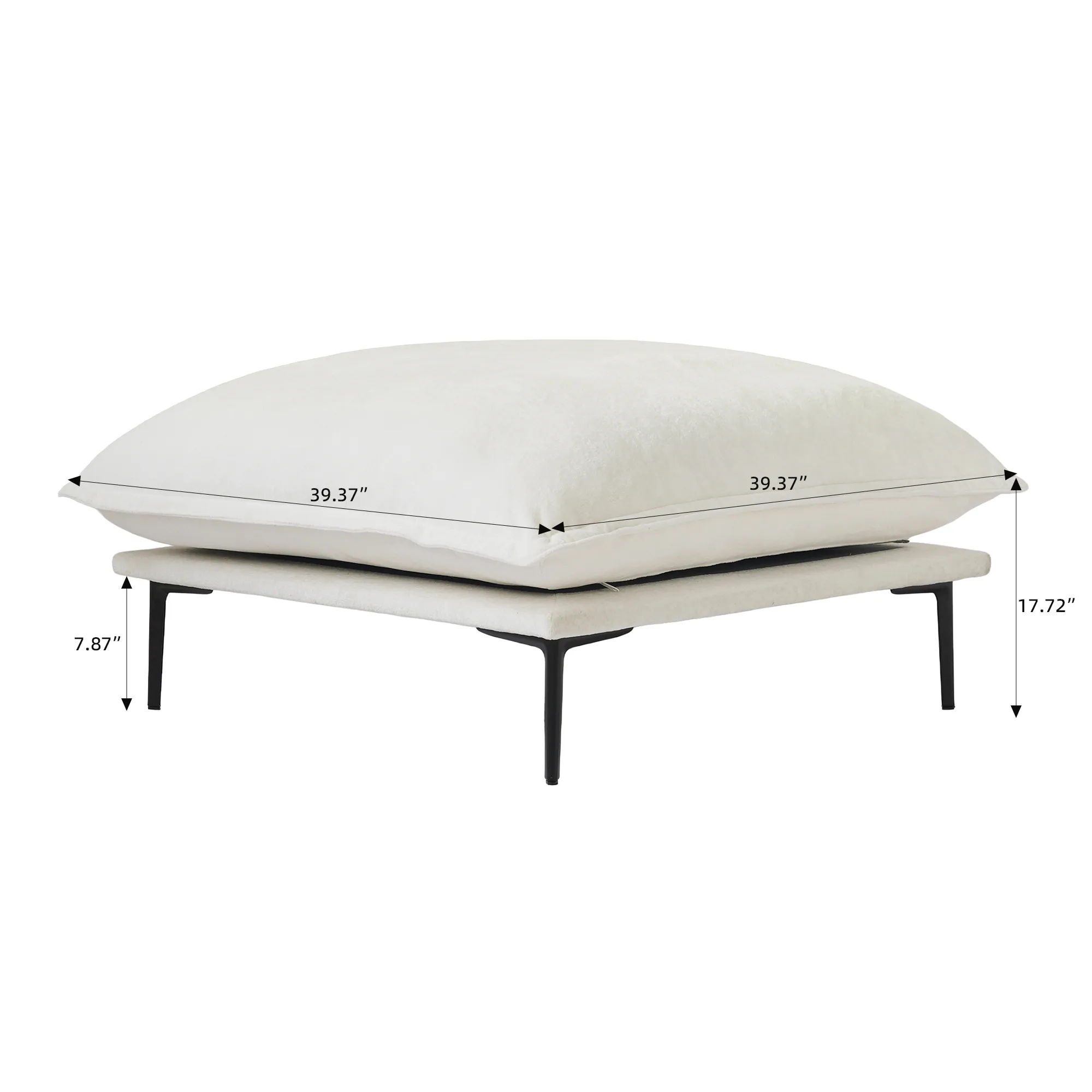 Size Of Ottoman 143 Modular Sofa