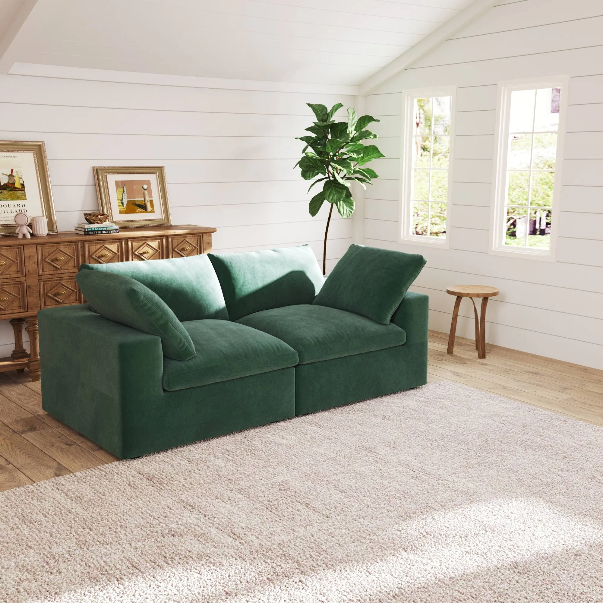 http://Sectional%20Couch%20Cloud%20Couch%20Green%20Loveseat%2001%20(2)