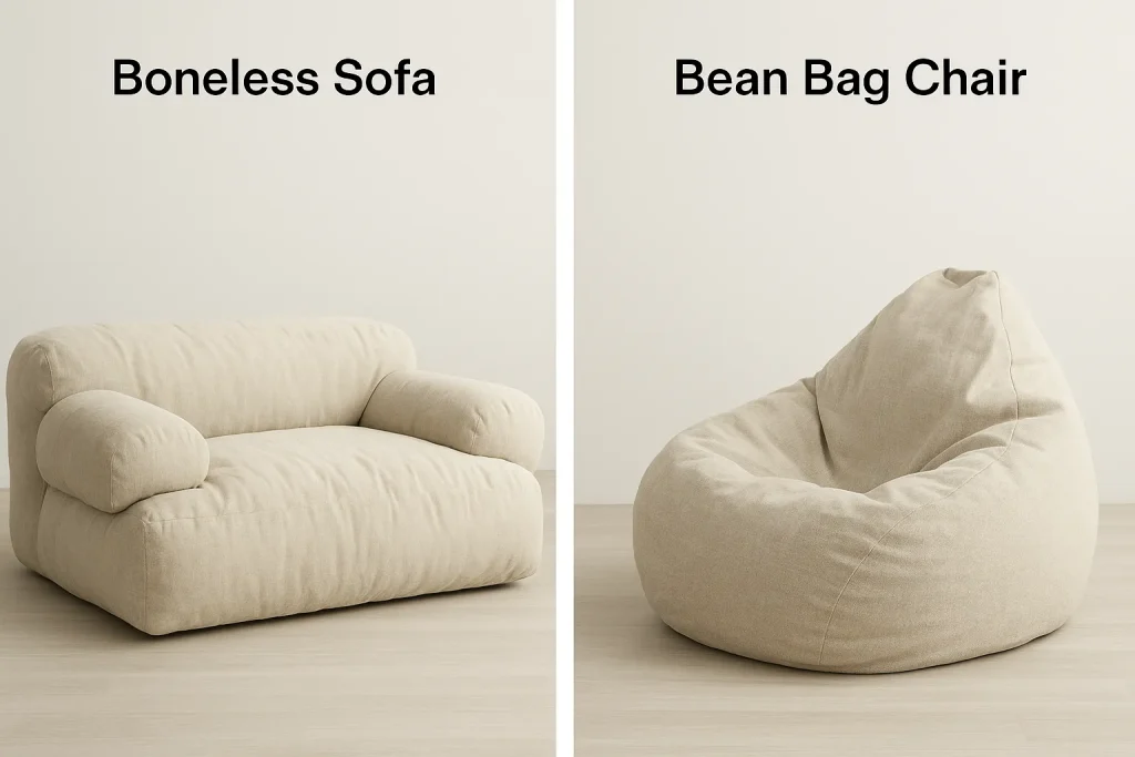 Boneless Sofa Vs. Bean Bag Chair