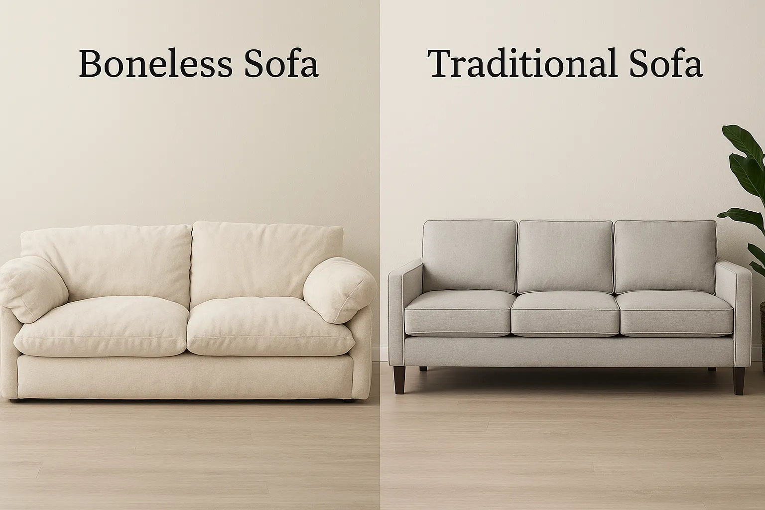 Boneless Sofa vs Traditional Sofa: Which One Should You Buy?