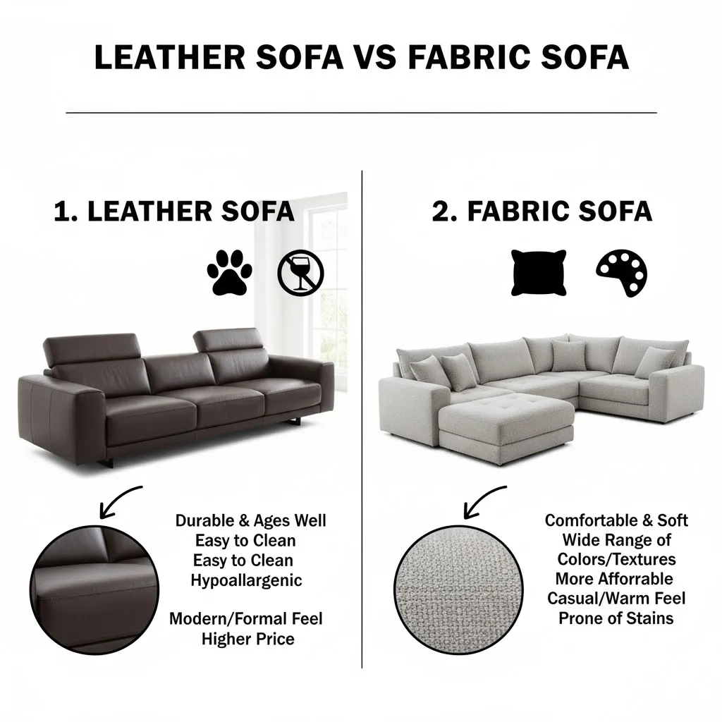 Leather Sofa Vs Fabric Sofa 3