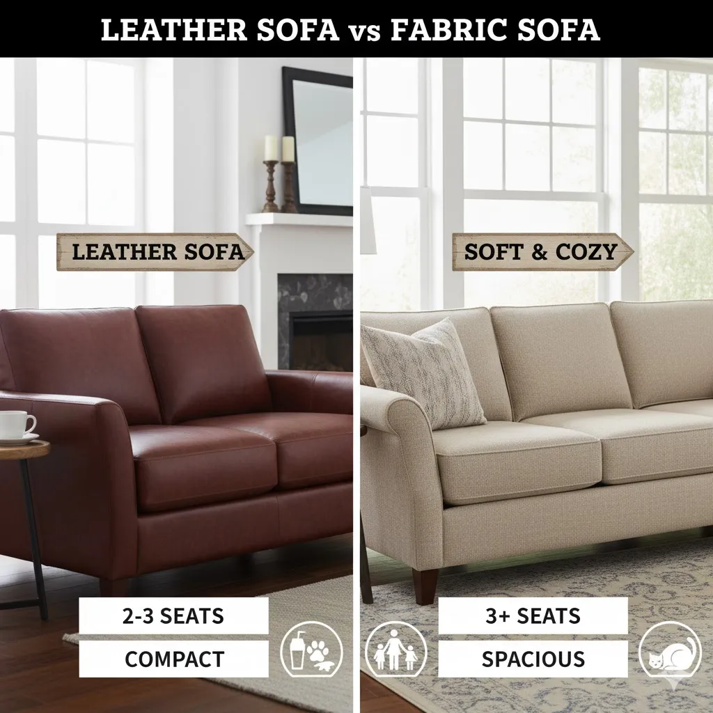 Leather Sofa Vs Fabric Sofa1