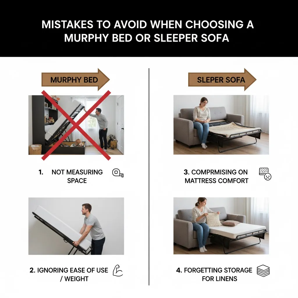 Mistakes To Avoid When Choosing A Murphy Bed Or Sleeper Sofa