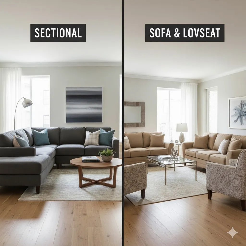 Sectional vs Sofa and Loveseat: Which Setup Fits Your Living Room Best?