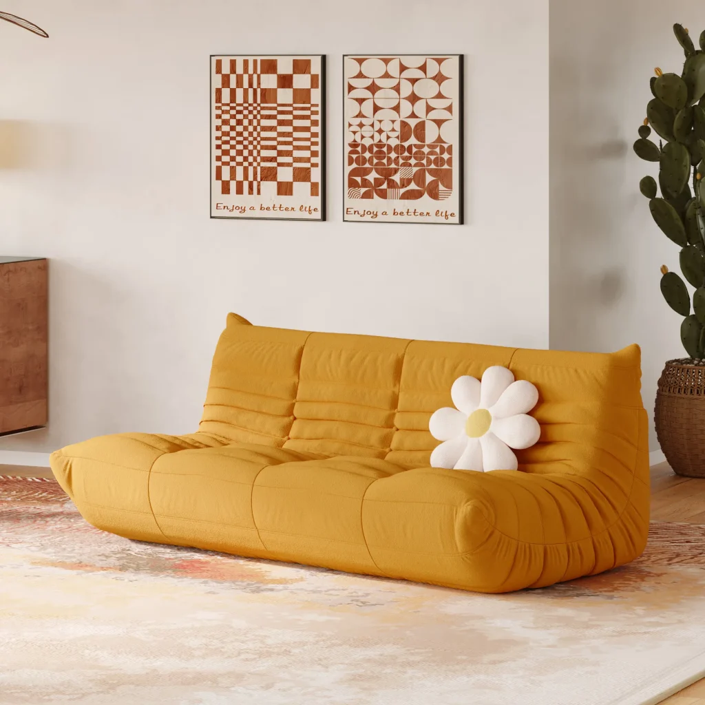 The Caterpillar Modern Armless Sofa