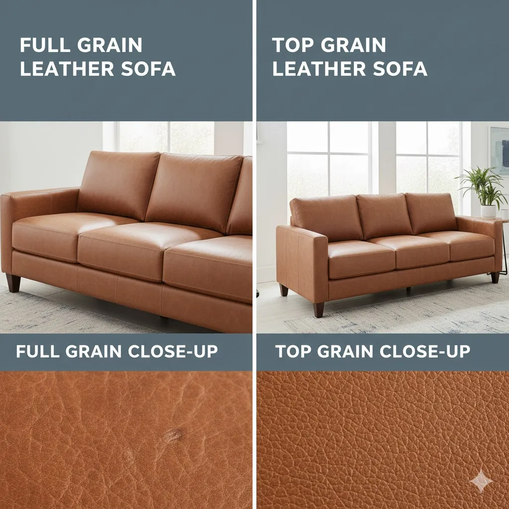 Top Grain vs Full Grain Leather Sofa: Which One Should You Choose?