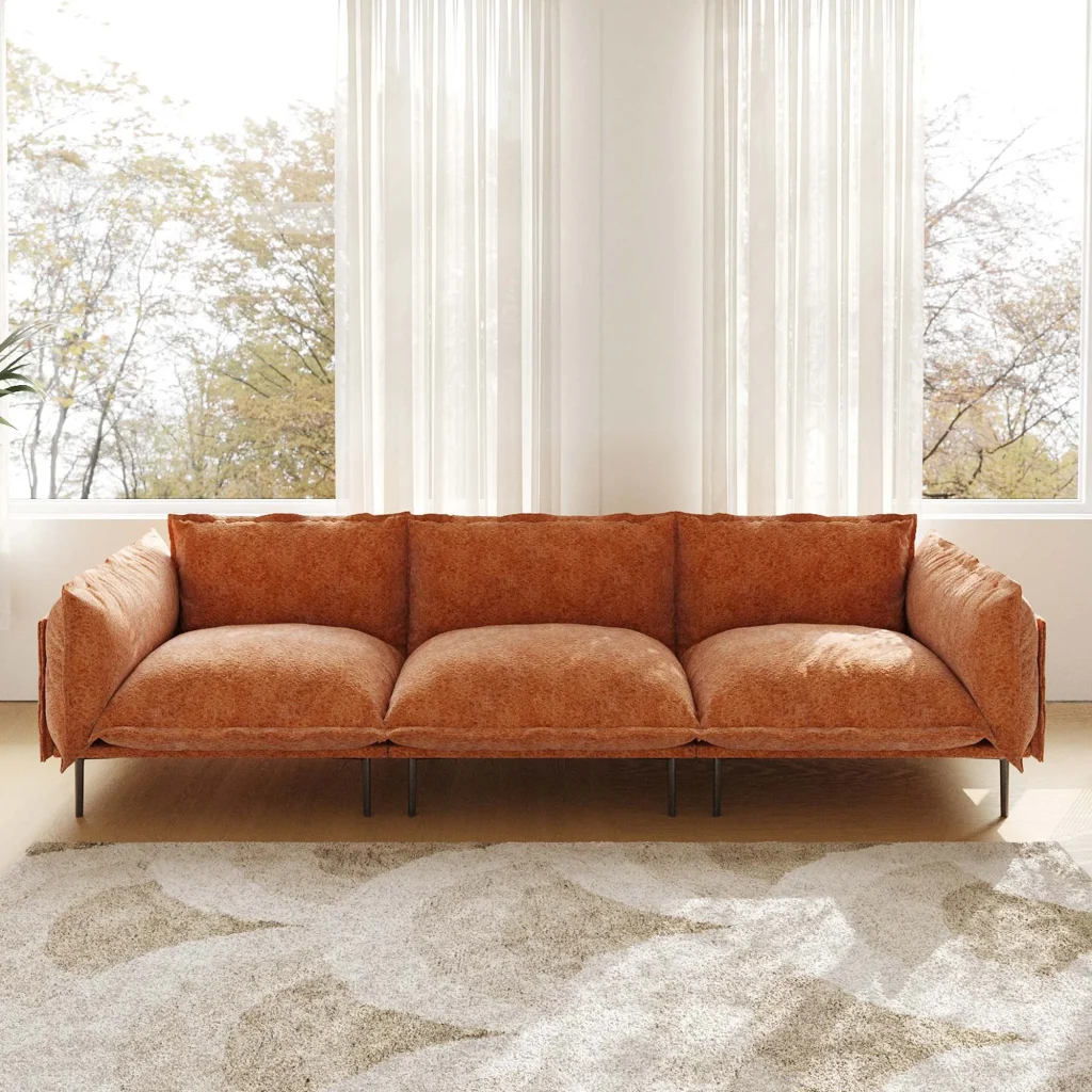 Urban Ark Modular Sofa Cloud Velvet 3 Seater Sectional 111 Inch