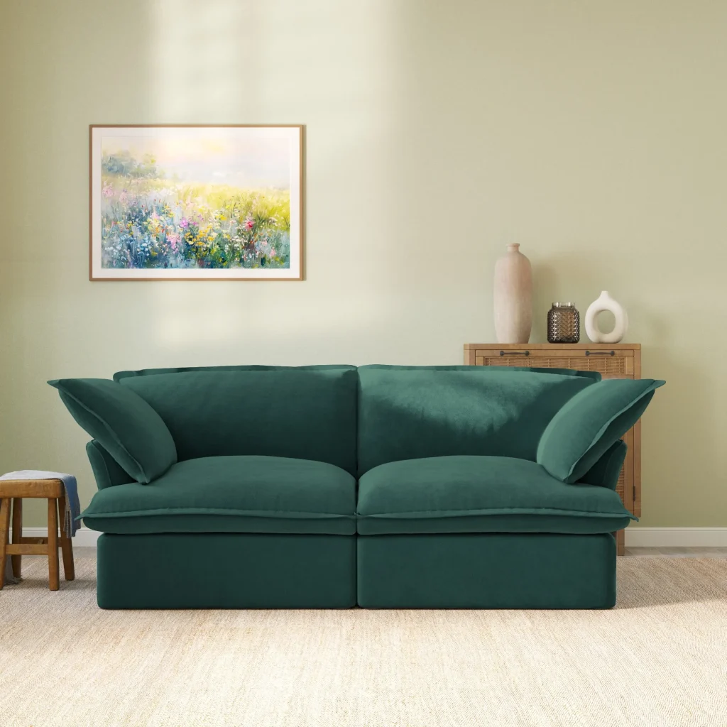 Sky Classic Velvet Cloud Sofa (loveseat)