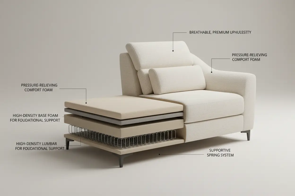 Back-Friendly Sofa Materials: Foam, Springs, or Hybrid?